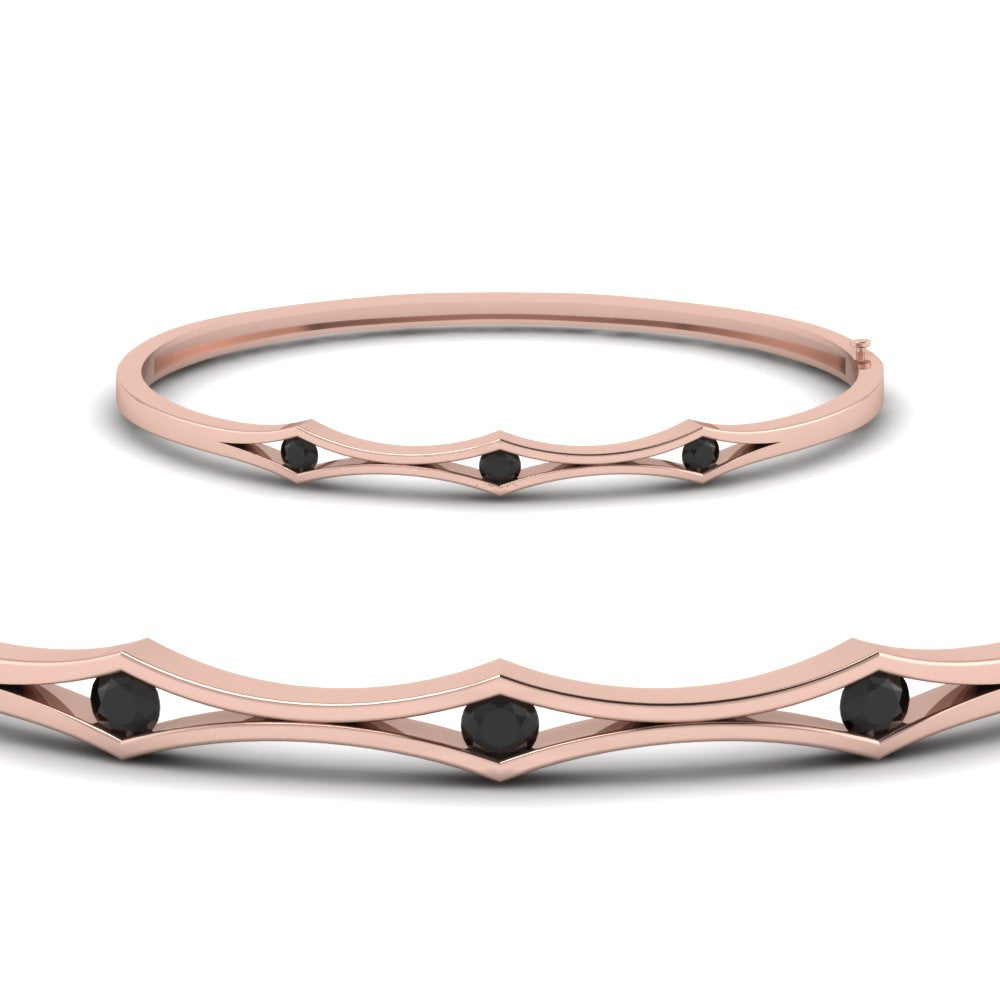 3 Stone Bracelet Bangle For Women