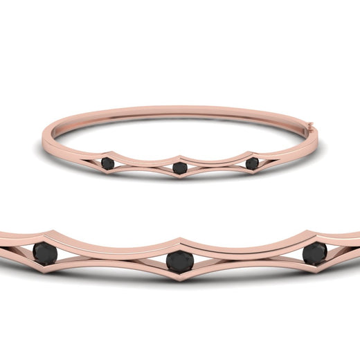 3 Stone Bracelet Bangle For Women
