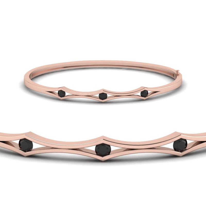 3 Stone Bracelet Bangle For Women