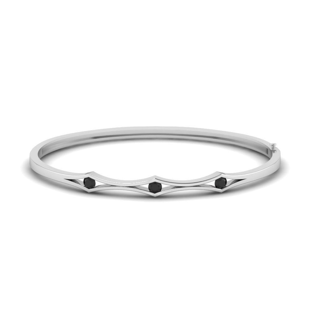 3 Stone Bracelet Bangle For Women