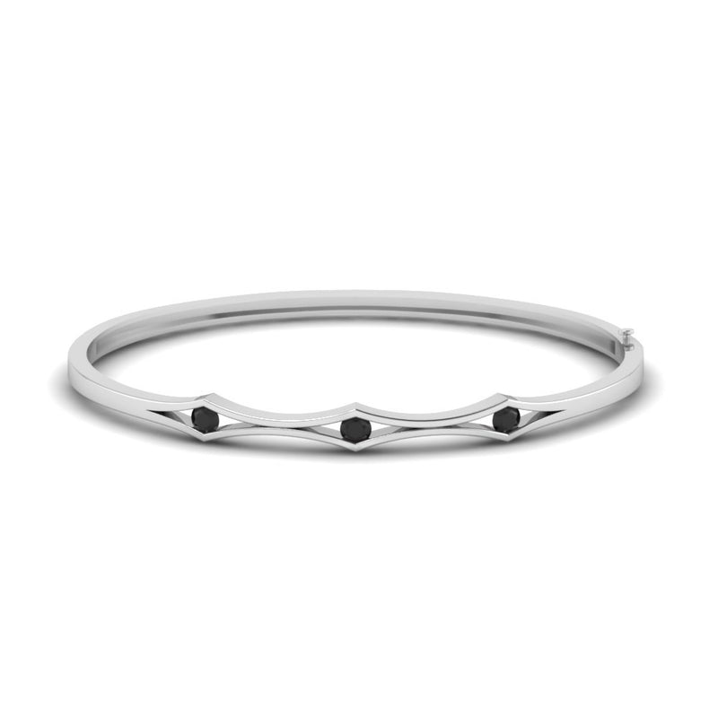 3 Stone Bracelet Bangle For Women