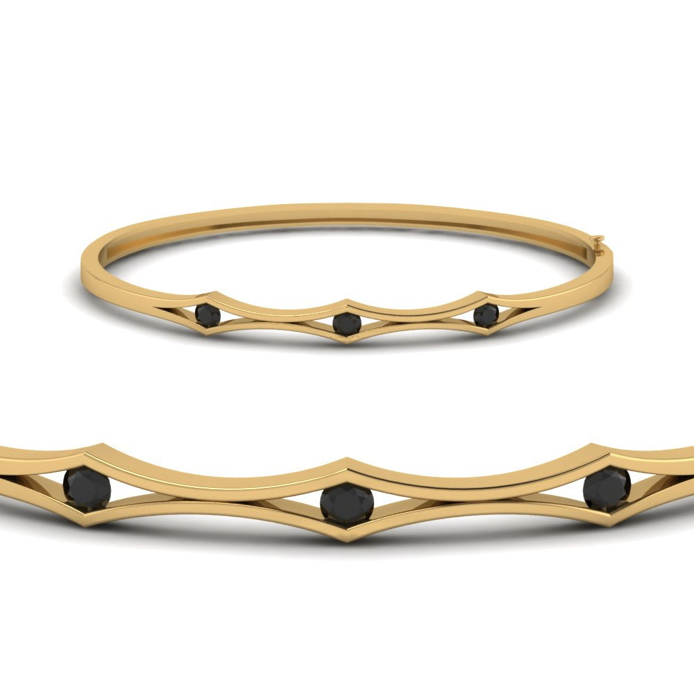 3 Stone Bracelet Bangle For Women