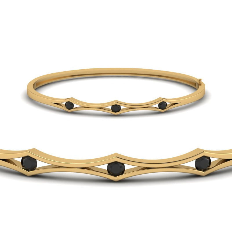 3 Stone Bracelet Bangle For Women