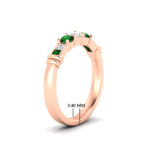 Three Stone Channel Set Diamond Ring