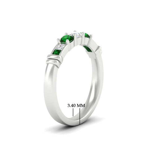 Three Stone Channel Set Diamond Ring