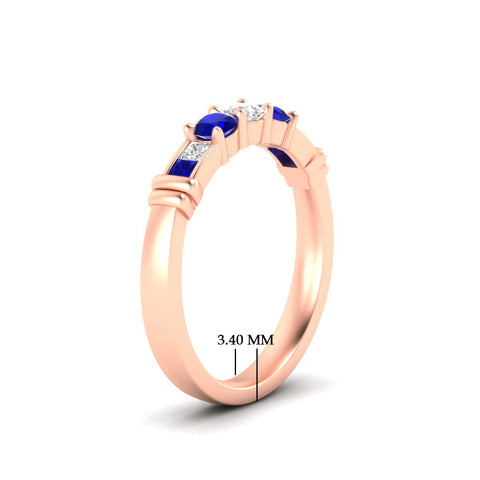 Three Stone Channel Set Diamond Ring