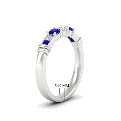 Three Stone Channel Set Diamond Ring