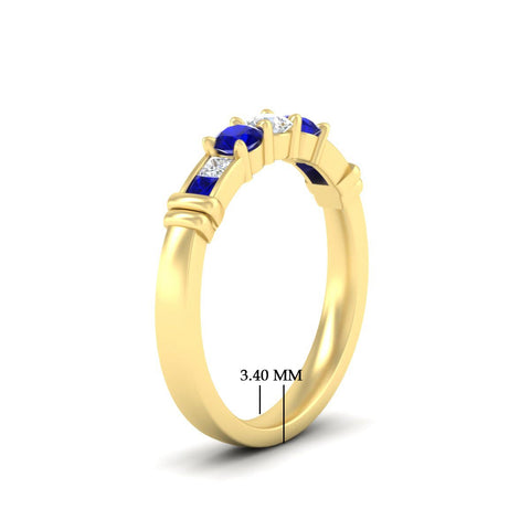 Three Stone Channel Set Diamond Ring