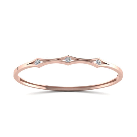 3 Stone Bracelet Bangle For Women