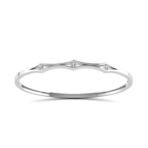 3 Stone Bracelet Bangle For Women