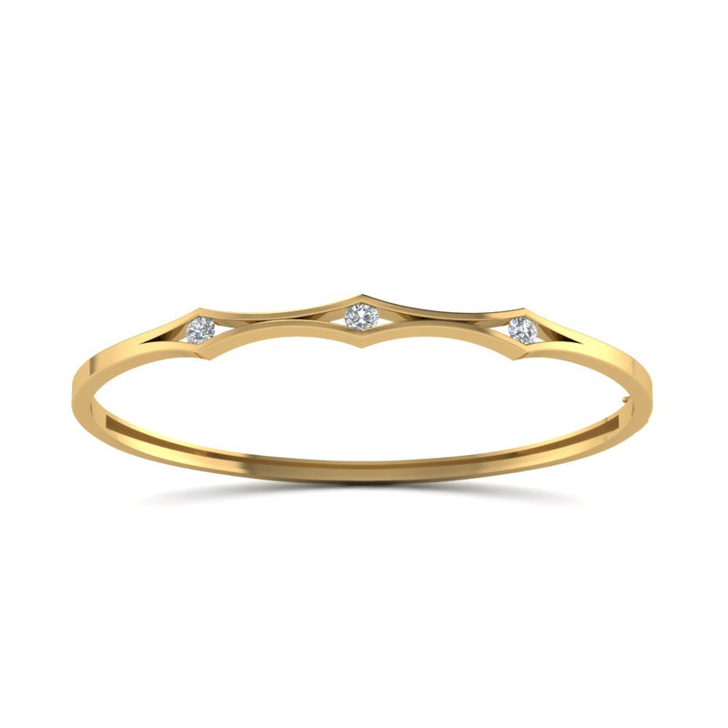 3 Stone Bracelet Bangle For Women