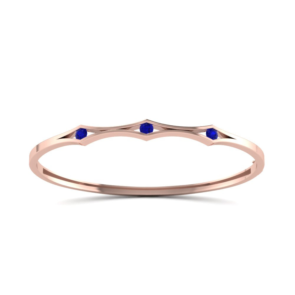 3 Stone Bracelet Bangle For Women