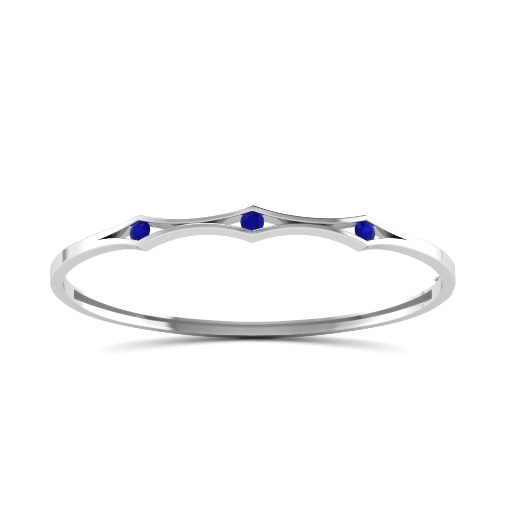 3 Stone Bracelet Bangle For Women