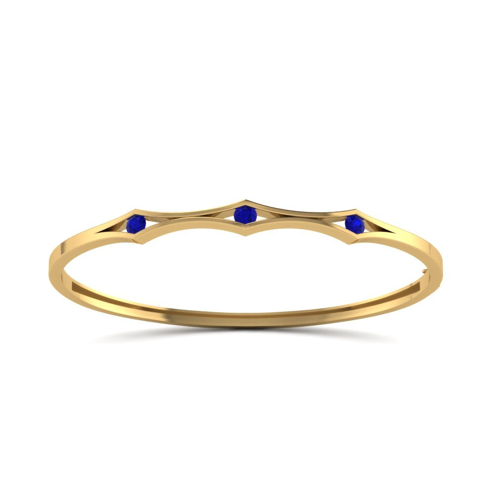 3 Stone Bracelet Bangle For Women