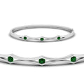 Thumbnail 57 - 3 Stone Bracelet Bangle For Women