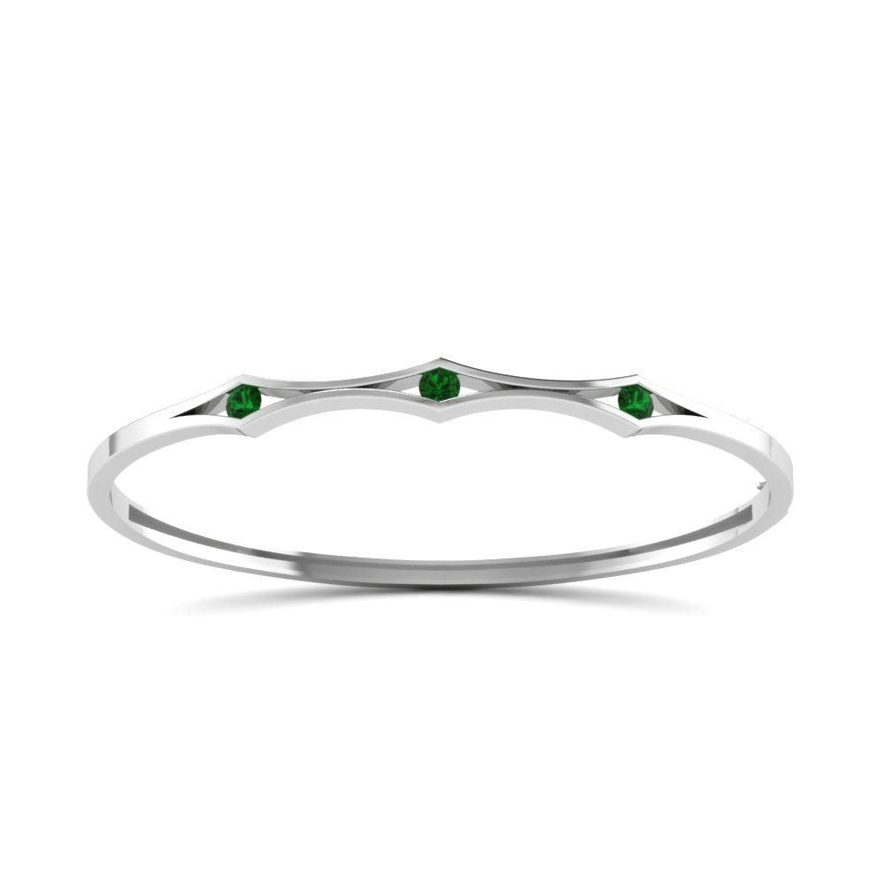 3 Stone Bracelet Bangle For Women