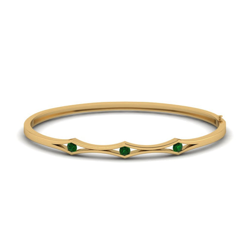 3 Stone Bracelet Bangle For Women