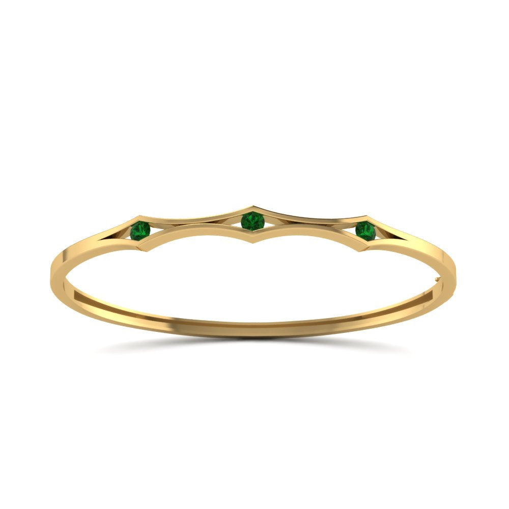 3 Stone Bracelet Bangle For Women