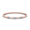 Thumbnail 30 - 3 Stone Bracelet Bangle For Women