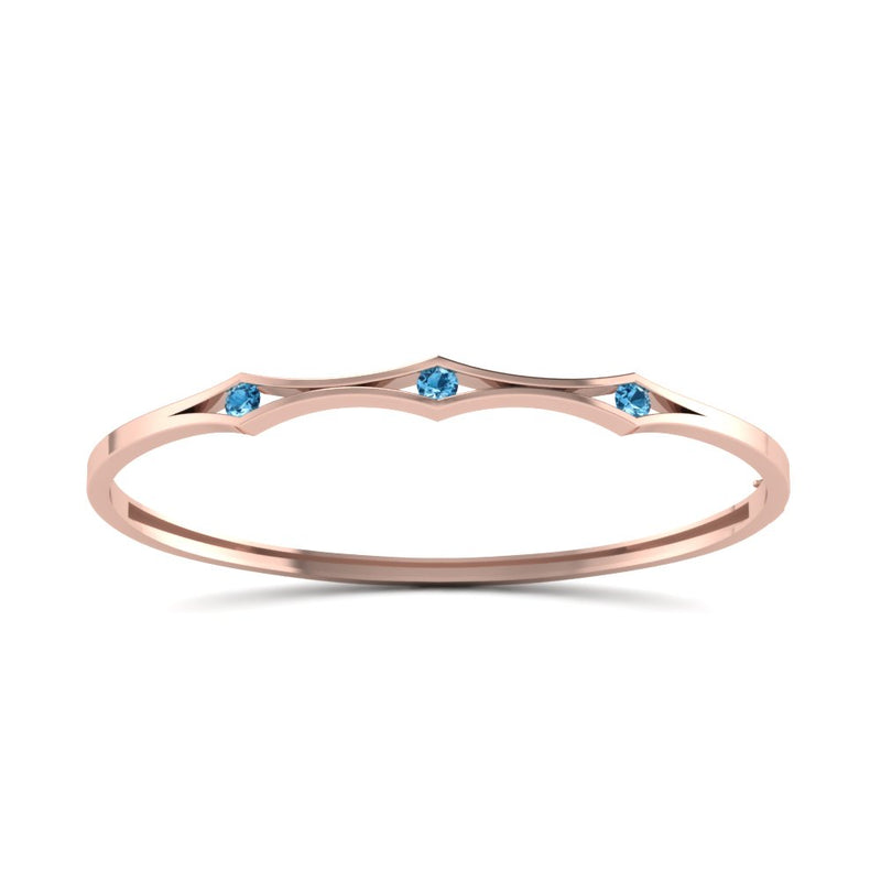 3 Stone Bracelet Bangle For Women
