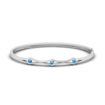 Load image into Gallery viewer, 3 Stone Bracelet Bangle For Women
