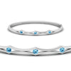 Load image into Gallery viewer, 3 Stone Bracelet Bangle For Women