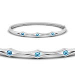 Load image into Gallery viewer, 3 Stone Bracelet Bangle For Women
