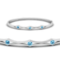 Thumbnail 65 - 3 Stone Bracelet Bangle For Women