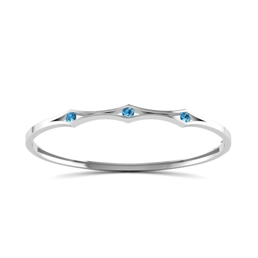 3 Stone Bracelet Bangle For Women