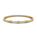 Thumbnail 100 - 3 Stone Bracelet Bangle For Women