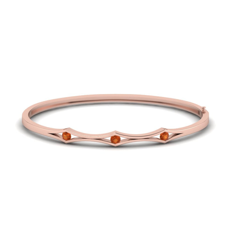 3 Stone Bracelet Bangle For Women
