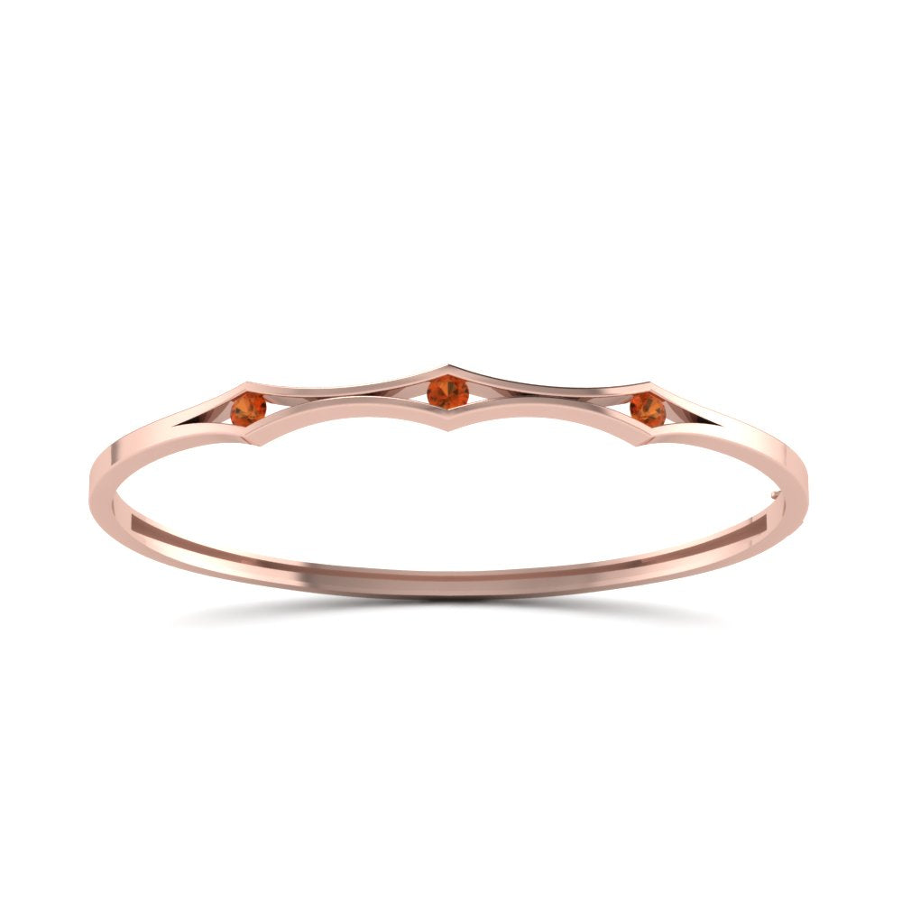 3 Stone Bracelet Bangle For Women