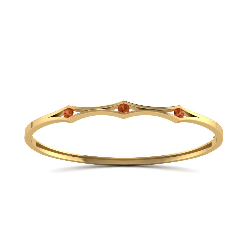 3 Stone Bracelet Bangle For Women