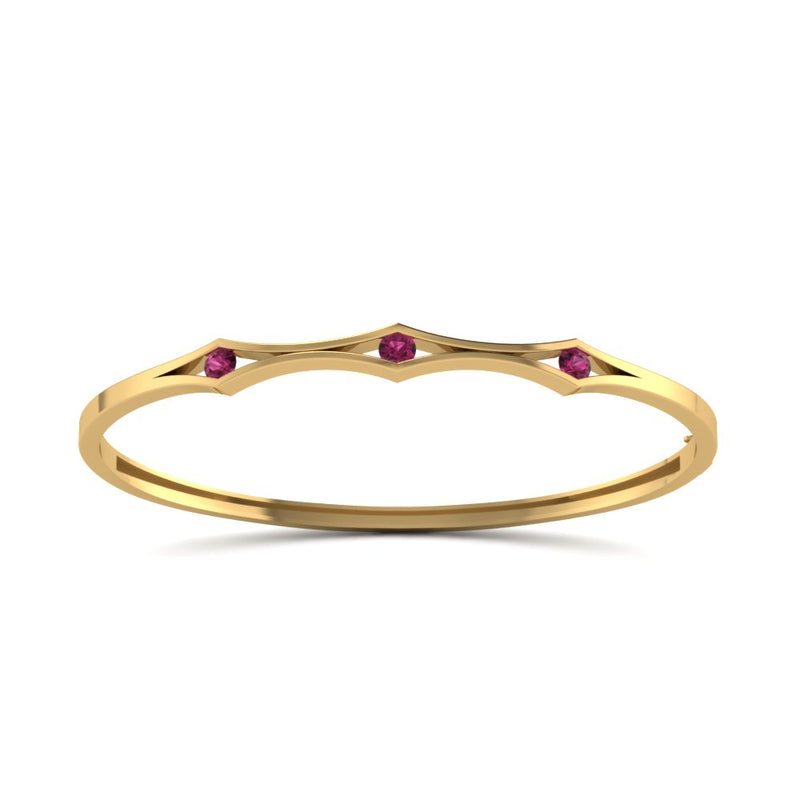 3 Stone Bracelet Bangle For Women