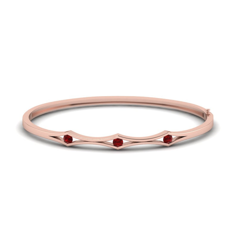 3 Stone Bracelet Bangle For Women
