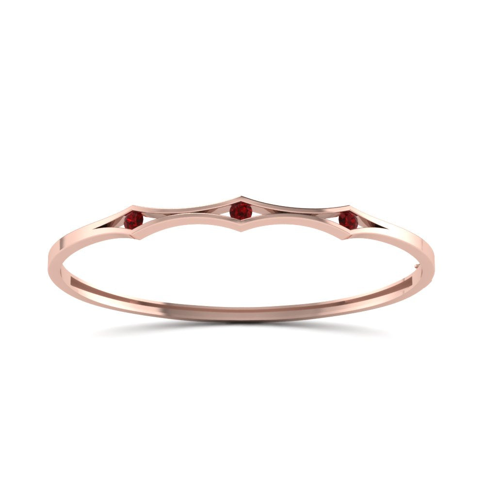 3 Stone Bracelet Bangle For Women