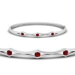 Load image into Gallery viewer, 3 Stone Bracelet Bangle For Women
