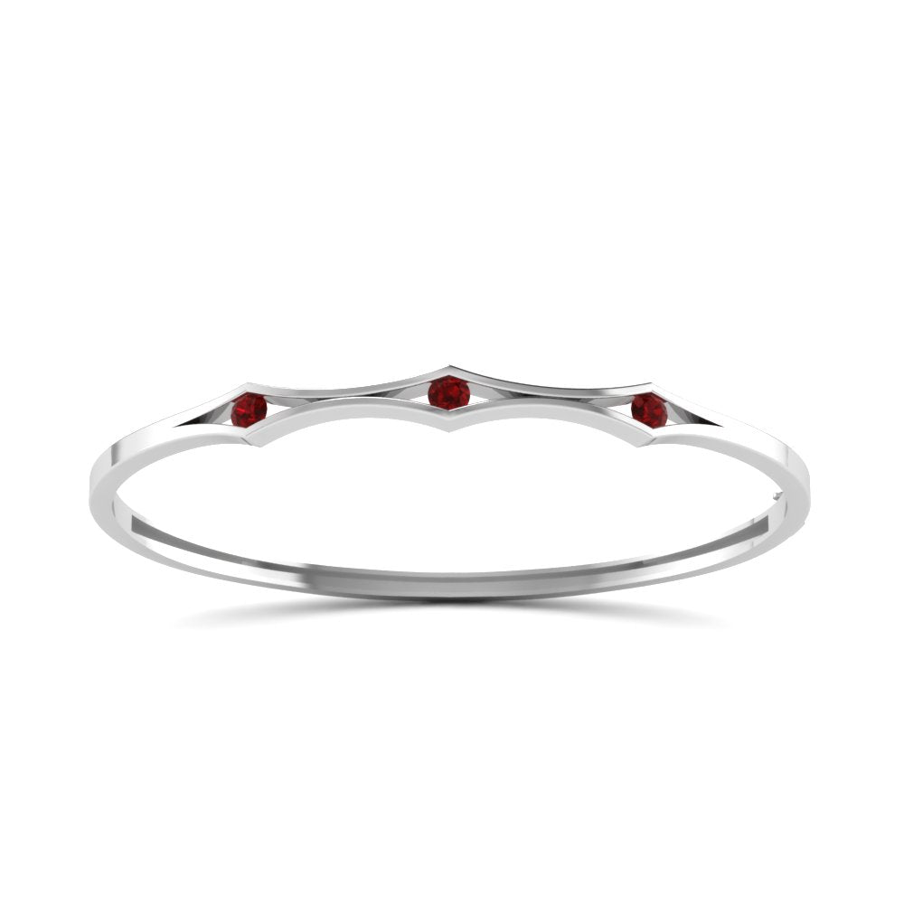 3 Stone Bracelet Bangle For Women