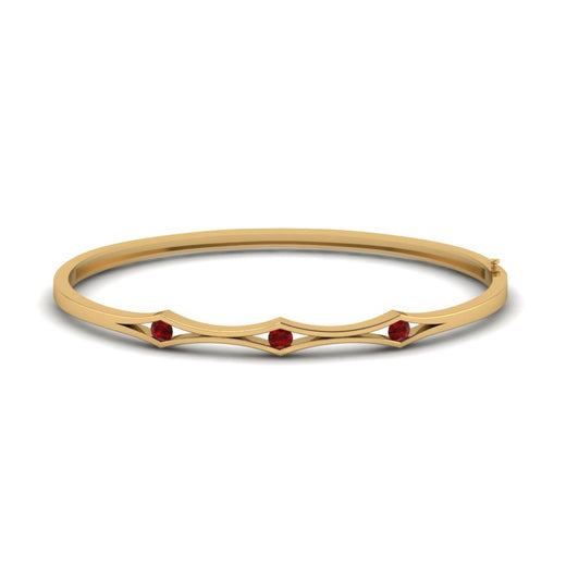 3 Stone Bracelet Bangle For Women