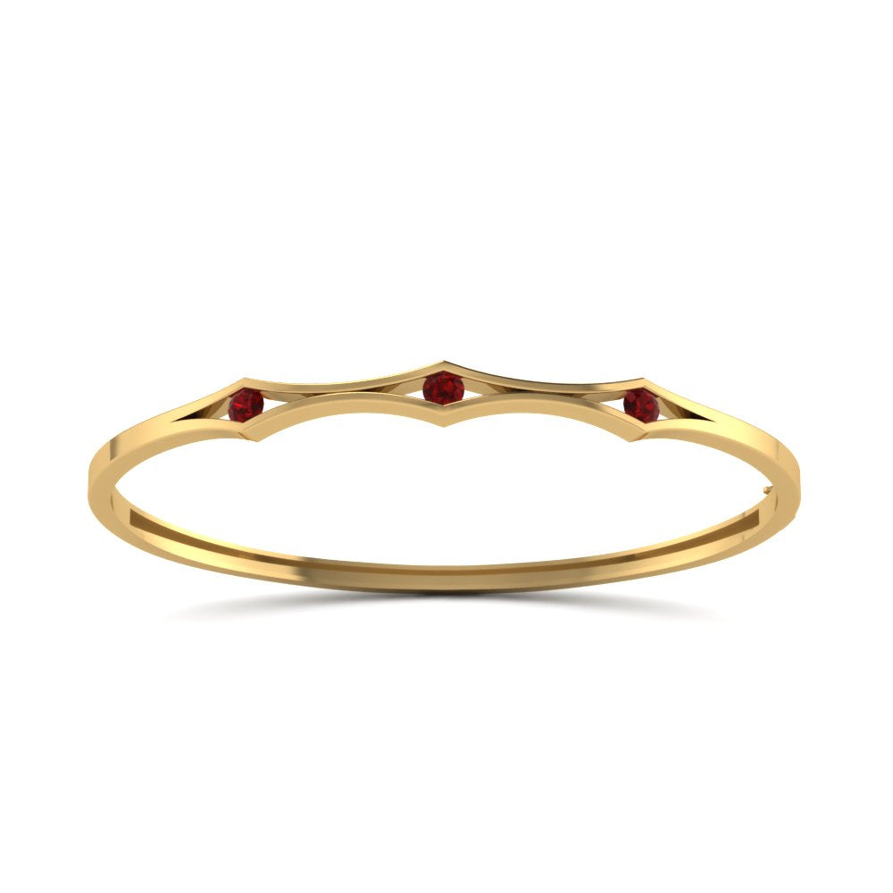 3 Stone Bracelet Bangle For Women