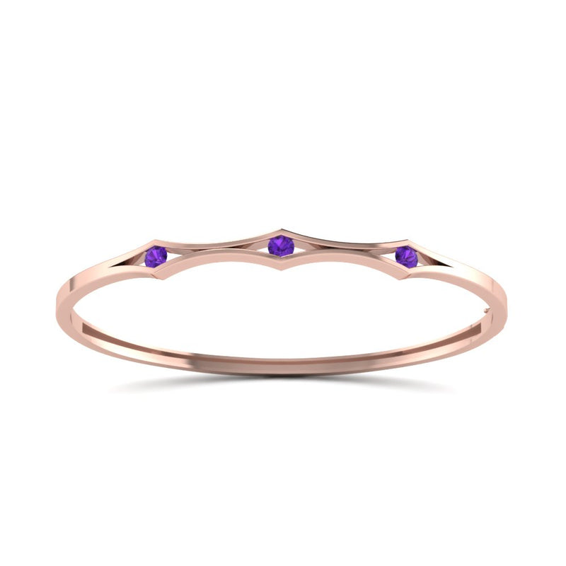 3 Stone Bracelet Bangle For Women