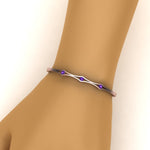 Load image into Gallery viewer, 3 Stone Bracelet Bangle For Women
