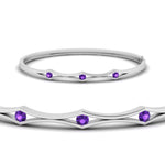 Load image into Gallery viewer, 3 Stone Bracelet Bangle For Women
