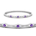Thumbnail 69 - 3 Stone Bracelet Bangle For Women