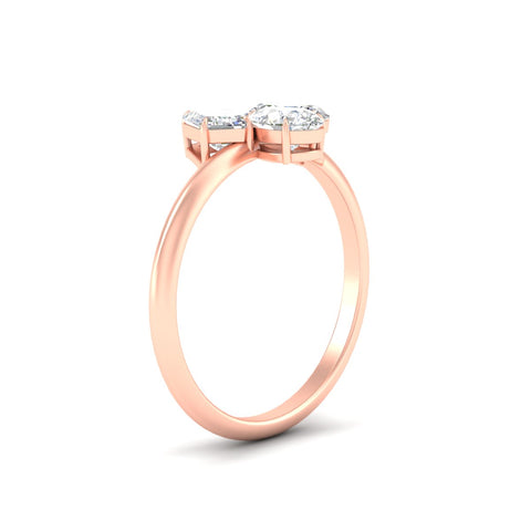 Three Stone Mixed Shape Diamond Ring