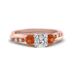 Load image into Gallery viewer, three-stone-twisted-asscher-cut-vine-diamond-ring-with-orange-sapphire-in-rose-gold-FDENS3301ASRGSAOR-NL-RG.jpg
