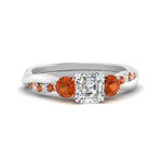 Load image into Gallery viewer, three-stone-twisted-asscher-cut-vine-diamond-ring-with-orange-sapphire-in-white-gold-FDENS3301ASRGSAOR-NL-WG.jpg