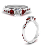 Load image into Gallery viewer, three-stone-twisted-asscher-cut-vine-diamond-ring-with-ruby-in-white-gold-FDENS3301ASRGRUDR-NL-WG.jpg
