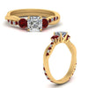 Load image into Gallery viewer, three-stone-twisted-asscher-cut-vine-diamond-ring-with-ruby-in-yellow-gold-FDENS3301ASRGRUDR-NL-YG.jpg