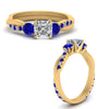Load image into Gallery viewer, three-stone-twisted-asscher-cut-vine-diamond-ring-with-sapphire-in-yellow-gold-FDENS3301ASRGSABL-NL-YG.jpg